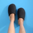 thumbnail image 4 of XUNKUSGA Women's House Slippers Lightweight Soft Cozy Closed‑Toe House Shoes for Women Comfortable Indoor Outdoor Womens Slippers for All‑Season Black 5.5, 4 of 5