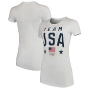 Angle View: Women's White Team USA Shielded T-Shirt