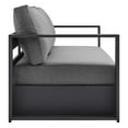 thumbnail image 4 of Modway Tahoe Outdoor Patio Powder-Coated Aluminum 2-Piece Set in Gray Charcoal, 4 of 10