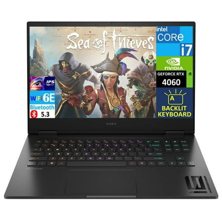 HP OMEN Gaming Laptop 16.1in 165Hz IPS FHD Display (Intel i7-13620H, GeForce RTX 4060 8GB, 16GB DDR5, 1TB SSD, 4-Zone RGB KB, Thunderbolt 4, WiFi 6E, Webcam, Bluetooth 5.3, Win 11 Home)