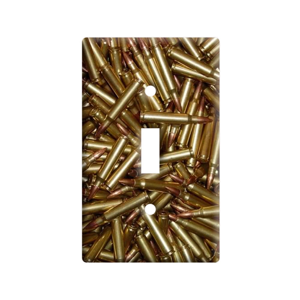 Bullets Rifle Gun Weapon Light Switch Plate Cover