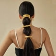 thumbnail image 6 of Momihoom Hair Ties for Women Gold Hair Cuffs Wrap Hair Ties,Gold Metal Double Arch Elastic Hair Ties Retro Metal Ponytail Cuff Gold Ponytail Hair Ties Metal Ponytail Cuff for Thick Hair, 6 of 6