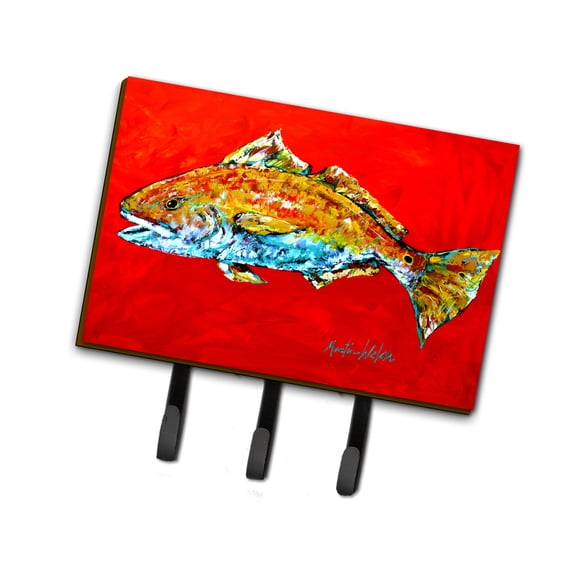 Carolines Treasures MW1111TH68 Fish - Red Fish Red Head Leash or Key Holder Triple multicolor