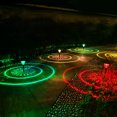 thumbnail image 3 of Luz de estaca de sombra circular solar para patio de jardín al aire libre (multicolor 4 piezas), 3 of 9