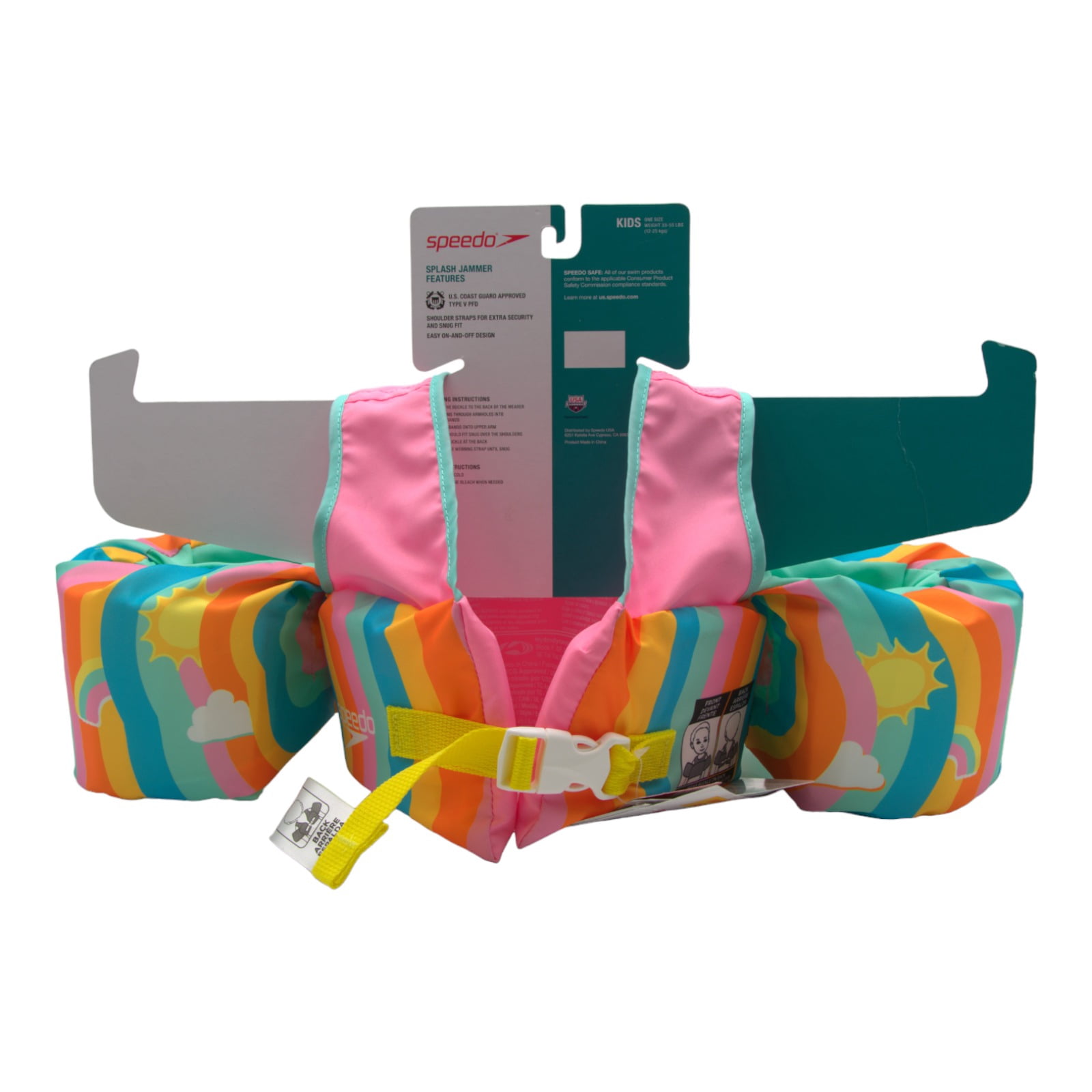 Speedo Splash Jammer Life Jacket Vest Kids Weight 33-55 lbs - Sun Kissed