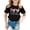 A Black, variant on Girls 100 Days of School Shirt Short Sleeve Graphic Print Crew Neck Casual Tee Top for Kids Black 2 Years-3 Years