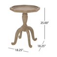 thumbnail image 2 of French Country Accent Table with Octagonal Top, Natural End Table, 2 of 5