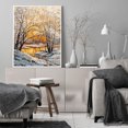 thumbnail image 3 of Cuadros Decorativos Pintado a mano sobre lienzo DIY Snow Treetops pintura al óleo por números Kit de dibujo artesanal Likrtyny embutido en tela, 3 of 9
