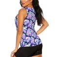 thumbnail image 3 of Balery pinkk flower crystal Skull Camiseta sin mangas estampada ligera para mujer, tops de entrenamiento sin mangas, camisetas de yoga transpirables de secado rápido.-X-Large, 3 of 7