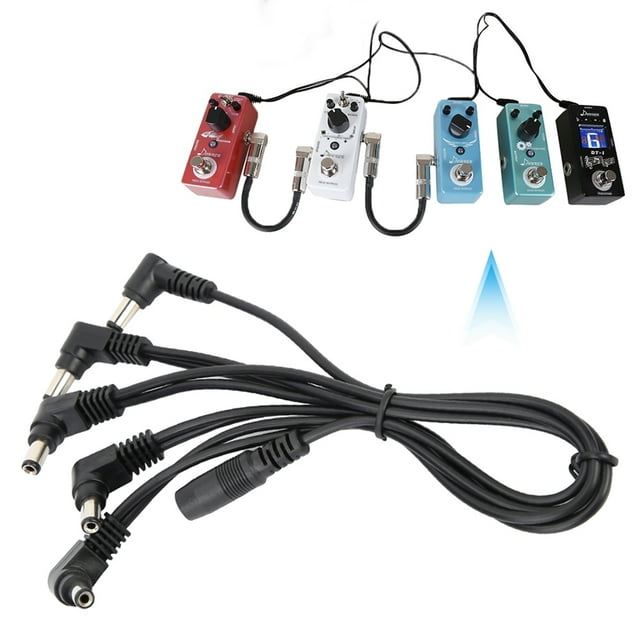 Cable De Alimentación Daisy Chain Para Guitarra, Cable De Alimentación De Pedal De Efecto De Guitarra De Enchufe Múltiple, Para Profesionales De Pedal De Efecto De Guitarra ANGGREK Power Adapter Guitar