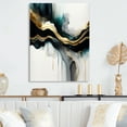 thumbnail image 2 of Designart Abstract Geode Marble White And Gold III Canvas Wall Art, 2 of 5