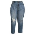 thumbnail image 5 of No Boundaries Juniors' Plus Size High Rise Slim Straight Jeans, 5 of 5