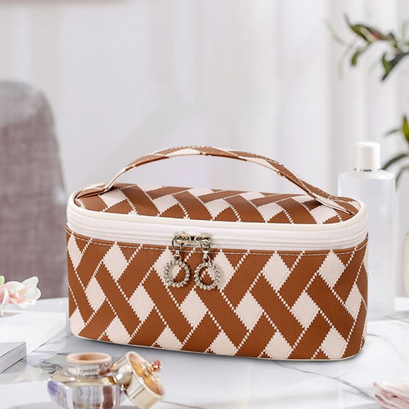 Xihbxyly Artículos Por Menos de 10 Dólares. Bolsa de Maquillaje Portátil con Gran Capacidad de Almacenamiento, Exquisita y de Alta Gama, Caja de Almacenamiento de Viaje, Bolsa de Lavado