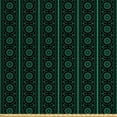 thumbnail image 1 of Abstract Fabric by the Yard, Damask Pattern Inspired Repeated Flowers and Vertical Stripes, Decorative Upholstery Fabric for Sofas and Home Accents, Charcoal Grey and Jade Green by Ambesonne, 1 of 4