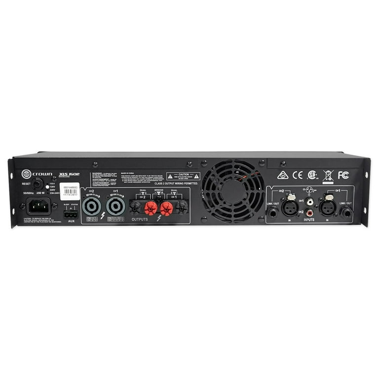 Crown Pro XLS1502 XLS 1502 1550w DJ/PA Amplifier w/DSP+Audio