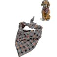 thumbnail image 1 of 2 Pcs Pet Triangle Towel Christmas Snowflake Dog Saliva Towel, Size:l(orange), 1 of 1