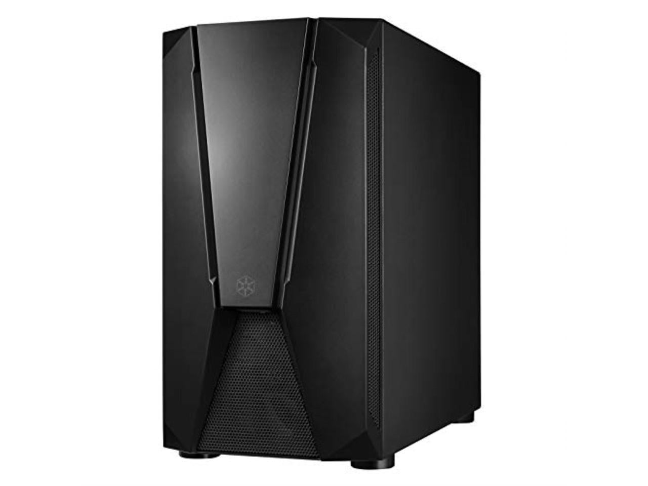 silverstone technology stylish and distinct tempered glass micro-atx gaming chassis fara v1m pro