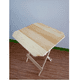thumbnail image 2 of Mesa Plegable De Madera Sin Esquinas Acabado Fino, Marron Claro, 2 of 5