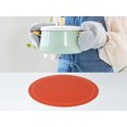 thumbnail image 5 of Unique Bargains Placemats Set of 6 Faux Leather Orange, 5 of 7