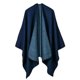 thumbnail image 1 of Mujeres & #39;s poncho liso capa abierta frontal manta chal abrigo cárdigan invierno Afortunado Sencillez, 1 of 1