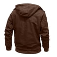thumbnail image 6 of Men's Fit Relaxed Work Coat Fleece Lined Waterproof Workwear Winter Hooded Jacket with Multiple Pockets, 6 of 8