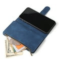 thumbnail image 5 of iPhone 11 Wallet Case, Dteck Soft Leather Zipper Wallet Case Magnetic Buckle Horizontal Flip Cover with 5 Card Slots/Photo Pocks For Apple iPhone 11 6.1 inch 2019, Blue, 5 of 8