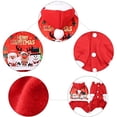 thumbnail image 3 of Sudadera con capucha para perros y gatos, abrigo cálido de otoño e invierno para mascotas, ropa navideña de algodón para perros con botones, mono para perros pequeños para exteriores (XL), 3 of 5