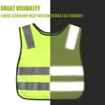 thumbnail image 4 of Chaleco reflectante de seguridad para niños de 2 piezas Chaleco de visibilidad para niños y niñas, 4 of 8