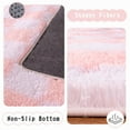 thumbnail image 4 of SARAG Rugs For Living Room Bedroom, 5x7ft White And Pink Checkered Area Rug, Fluffy Soft Washable Carpet, Modern Non-Slip Shag Carpets For Dorm Decor Aesthetic, Nursery, Playroom, 4 of 9