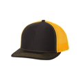 thumbnail image 1 of Gorra de béisbol Richardson 112 Trucker OSFA negro/dorada, 1 of 4
