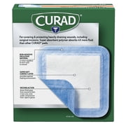 CURAD® Super Absorbent Wound Pad, Medium, 4 in x 4 in, 10 Count