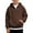 Coffee, variant on BdTemWBs Boys Quarter Zip Hoodies - Waffle Knit Kids Long Sleeve Hooded Sweatshirts with Pockets Pullover Tops Clothes