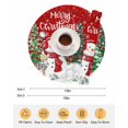 thumbnail image 6 of 15 Inch Round Placemats Set of 6, Red Christmas Non Slip Heat Insulation PP Table Mats, Xmas Trees Snowman Elk Snowflake Washable Place Mats for Kitchen Dining Party Table Decor, 6 of 7