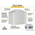 thumbnail image 4 of Arrow Select 8 x 6 x 8 ft Green Shed, 4 of 7