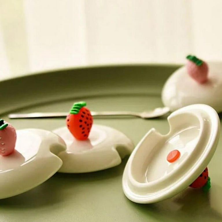 1PC 300ml 10oz Creative Heat Resistant Transparent Strawberry Cute