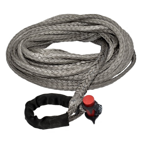 9/16" x 75' LockJaw Synthetic Winch Line Extension w/ Integrated Shackle 13,166 lbs WLL