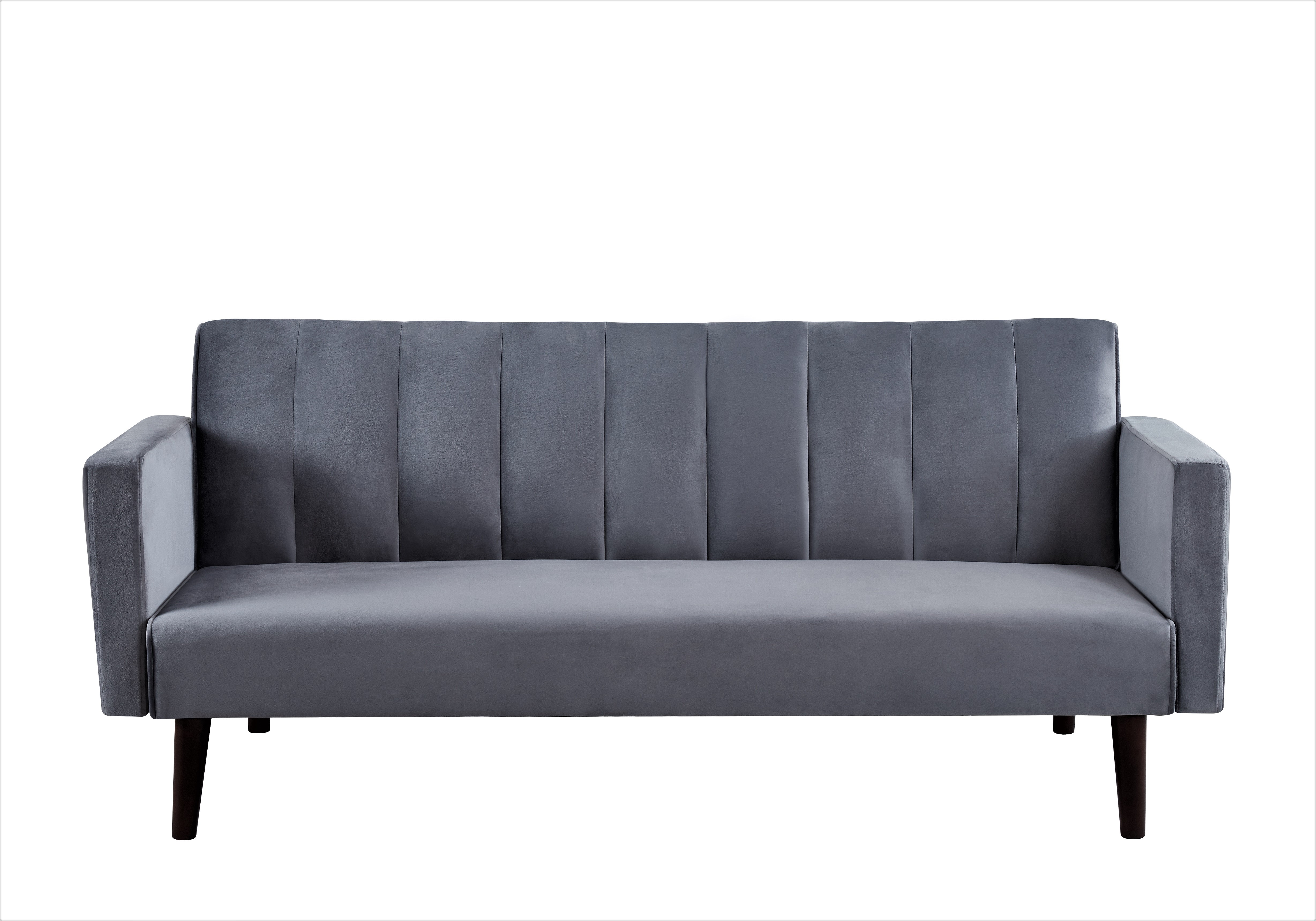 Gewnee 72" Sleeper Sofa Bed, Convertible Soft Linen Futon Couch with Folding Backrest,Modern Couch for Home and Guest Room，Gray