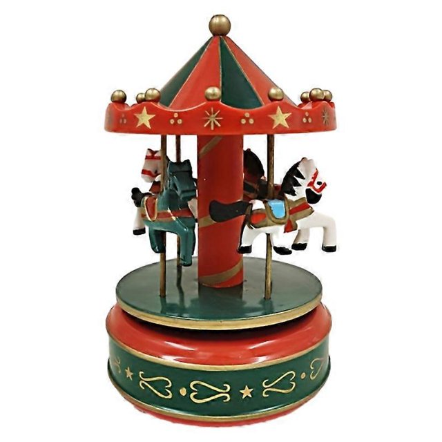 Christmas Carousel Music Bell Clockwork Automatic Christmas Decoration Supplies Ornaments Childrens Toys