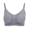 thumbnail image 2 of Xmarks Nursing Bras Maternity Bra for Breastfeeding Pregnancy Wireless Bralette Gray 44/100ABCD,46/105ABCD, 2 of 7