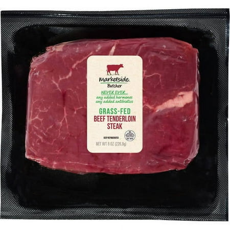 Marketside Grass-Fed Beef Tenderloin Steak, 8 oz