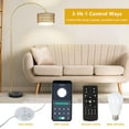 thumbnail image 6 of Table Lamp Arc Floor Lamp for bedroom with Rattan & Linen Shades, Gold Floor Lamp with Remote & Dimming Bulb, Rustic Standing Lamp with 3 Color Temperatures, Adjustable Height Farmhouse Tall Lamp fo, 6 of 9