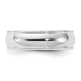 thumbnail image 4 of 14k White Gold 6mm Milgrain Half Round Comfort Fit Wedding Band Size 5.5 WMC060, 4 of 4