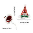 thumbnail image 6 of Pet Christmas Hat Xmas Tree Hat with Pompom And Bells Cats Glitter Santa Claus Hat with Adjustable Strap for Cats Dogs Holiday Parties Dress-up, 6 of 7