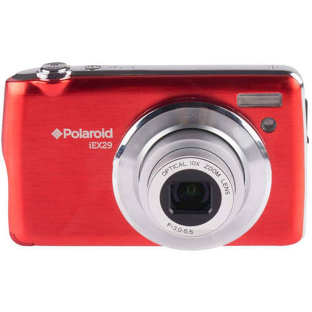 Polaroid 18.0 Megapixel Digital Camera - 10x Optical/4x Digital - 2.7-inch TFT LCD Display - Red