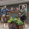 thumbnail image 6 of Sunnydaze 31" Teak Bar-Height Outdoor Dining Table, 6 of 8