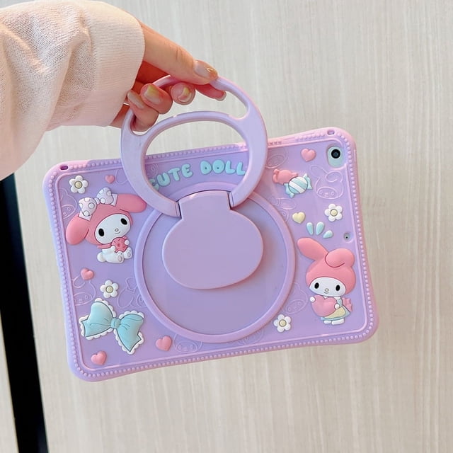 2025 nueva funda protectora de silicona de dibujos animados para ipad tableta mini45 de 10,2 pulgadas anticaída 2025 air3 adecuada