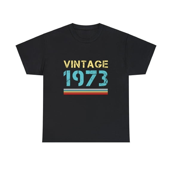 Vintage 1973 T Shirts for Men Retro Funny 1973 Birthday Shirts for Men Plus Size Big and Tall