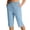 *Blue, variant on VBVC Women's Drawstring Elastic Waist Shorts , Lightweight Athletic Cropped Trousers For Women, Ladies' Side Split Hem Shorts with Pockets,Army Green,S-2XL