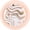 Curve White, Gold, Pink, variant on PLASTICPRO 32-piece Pink Hammered Plastic Plates Combo Set Disposable Elegant Plates for Party, 7'' & 10''