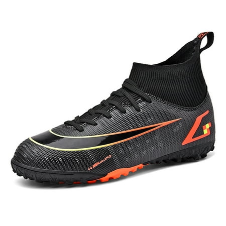 

Men s Soccer Shoes Teenagers Cleats Sock Design Football Shoes Turf Training Football Boots TF